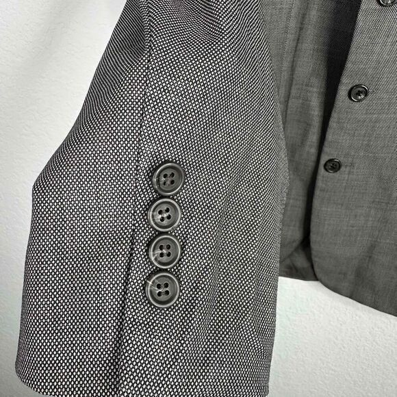Ralph Lauren Blazer Men's Size 40R Gray Shepard Check Wool Cashmere Blend Jacket - Picture 4 of 10
